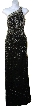 Single Shoulder Beaded Formal Dress