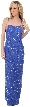 Octagon Patterned Beaded Formal Evening Dress
