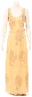 U Neck Floral Beaded Formal Dress