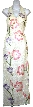 Halter Multi Colored Flower Beaded Formal Gown