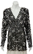 V-neck Sheer Long Hand beaded jacket