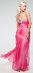 Strapless Two Tone Long Formal Prom Dress with Rhinestones — in alternative picture