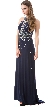 High Neck Sparkling Rhinestones Long Prom Pageant Dress
