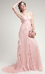 Strapless Double Layered Chiffon Formal Prom Dress