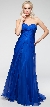 Strapless Double Layered Chiffon Formal Prom Dress