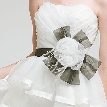 Short Strapless Tiered Bridal Party Dress — in alternative picture