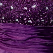 Bridal Satin Strapless Cocktail dress with beaded bodice  — in Eggplant
