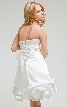 Bridal Satin Strapless Cocktail dress with beaded bodice  — in alternative picture