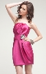 Satin Mini Bridesmaid Cocktail dress  — in alternative picture