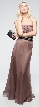 Strapless Long Formal Dress with Pleating & Belt — in alternative picture