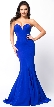Classic Strapless Mermaid Cut Fit-N-Flare Long Prom Dress