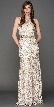 Boat Neck Shiny Rose Lace Long Formal Prom Dress