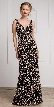 Decollete Neckline Geometric Prom Gown