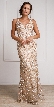 Decollete Neckline Geometric Prom Gown — in Champaign