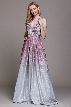 Empire Prom Gown with Spaghetti Straps — in Rose