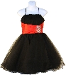 Halter & Shirred Party Dress with Embellished Waistline — in close-up view.