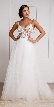 Beaded Spaghetti Prom Gown with Tulle Skirt — in White