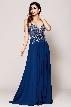Rhinestone Long Prom Dress with Spaghetti Straps
