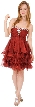 Strapless Silk Chiffon Prom Dress with Stones