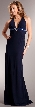 Plunging Neckline Formal Prom Dress with Bejeweled Back