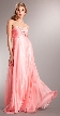 Strapless Shirred Long Formal Prom Dress with Rhinestones