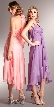 Halter Neck Wrap Around High-Low Bridesmaid Party Dress — in alternative picture