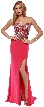 Sweetheart Neck Rhinestones Bodice Long Prom Pageant Dress — in Fuchsia