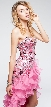 Strapless High-Low Sequined Prom Dress with Ruffled Skirt — in an alternative picture