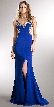 Bejeweled Bust & Back Floor Length Prom Pageant Dress