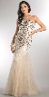 Beaded Mesh Tulle Mermaid Style Long Prom Pageant Dress