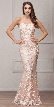Beads & Lace Accent Long Fitted Formal Prom Pageant Dress
