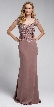 Sweatheart Neckline Embroidered Evening Gown — in Dusty Rose