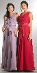V-neck Sleeveless Ruched Bodice Long Bridesmaid Dress — in an alternate image