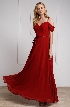 Spaghetti Straps Cold-shoulder Long Bridesmaid Dress
