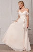Spaghetti Straps Cold-shoulder Long Bridesmaid Dress — in Champaign