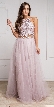 Dazzling Embroidered Two Piece Halter Prom Dress