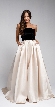 Off Shoulder Long Puffy Prom Dress — in Champaign