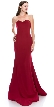 Strapless Sweetheart Neck Floor Length Formal Evening Dress — in Red