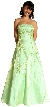 Two-Tone Satin Prom Dress with Criss-Cross Back