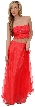 Criss Crossed Strapless 2 pc Dress