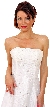 Criss Crossed Off-Shouldered Beaded Prom Dress — in closeup