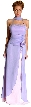 Halter Neck Flower Formal Dress with Split