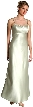 Satin Full Length Formal Bridesmaid Dress — without Jacket