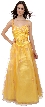 Crossed Back and Beaded Long Prom Gown