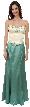 2 Piece Strapless Form Fitting Formal Prom Dress
