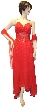 See-Thru Beaded Waist Prom Dress