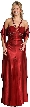 V-Strapped Beaded Long Formal Prom Dress