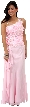 Asymmetric Top Floral and Sheered Formal  Dress