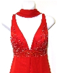 Empire Cut Red Prom Dress — in close up
