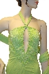 Halter-Neck Beaded Prom Dress — in close up